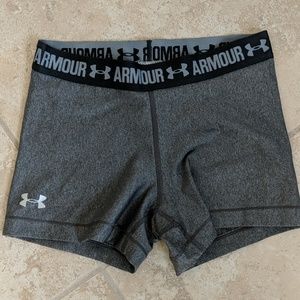NWOT Under Armour UA compression shorts gray S